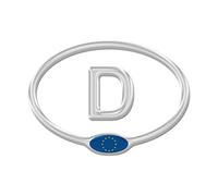 AG Design a C 9431 3D Adesivi Germania con Bandiera EU 12,5 x 9 cm Argento