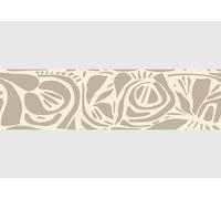 AG Design AWB 8444 - Bordo autoadesivo, motivo floreale astratto, impermeabile, decorazione per pareti, mobili, carta da parati, rivestimenti e porte, pellicola, larghezza 500 cm x altezza 13,8 cm