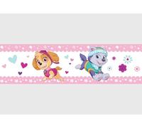 AG Design Bordo autoadesivo Paw Patrol Pup Power, AWBD 8014, impermeabile, decorazione da parete per cameretta dei bambini, per ragazze e ragazzi, pellicola multicolore, larghezza 500 cm x altezza