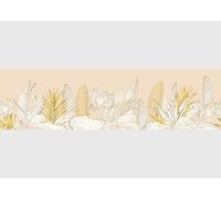 AG Design Bordura Autoadesiva Applique Dorate, AWB 8290 | Decorazione Impermeabile per Pareti, Mobili, Carte da Parati, Rivestimenti Murali e Porte, Pellicola | Larghezza 500 cm x Altezza 13,8 cm