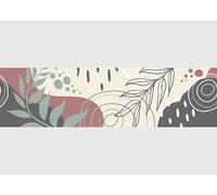 AG Design Bordura Autoadesiva Astrazione, AWB 8440 | Decorazione Impermeabile per Pareti, Mobili, Carte da Parati, Rivestimenti Murali e Porte, Pellicola | Larghezza 500 cm x Altezza 13,8 cm