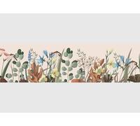 AG Design Bordura Autoadesiva Botanica Delicata, AWB 8256 | Decorazione Impermeabile per Pareti, Mobili, Carte da Parati, Rivestimenti Murali, Pellicola | Larghezza 500 cm x Altezza 13,8 cm