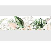 AG Design Bordura Autoadesiva Botanica Ricca, AWB 8288 | Decorazione Impermeabile per Pareti, Mobili, Carte da Parati, Rivestimenti Murali e Porte, Pellicola | Larghezza 500 cm x Altezza 13,8 cm