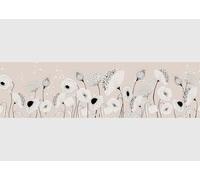 AG Design Bordura Autoadesiva Fiore, AWB 8410 | Decorazione Impermeabile per Pareti, Mobili, Carte da Parati, Rivestimenti Murali e Porte, Pellicola, Multicolore | Larghezza 500 cm x Altezza 13,8 cm