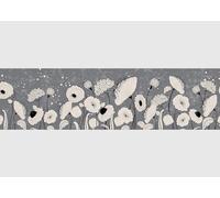 AG Design Bordura Autoadesiva Fiore, AWB 8412 | Decorazione Impermeabile per Pareti, Mobili, Carte da Parati, Rivestimenti Murali e Porte, Pellicola, Multicolore | Larghezza 500 cm x Altezza 13,8 cm