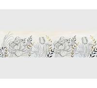 AG Design Bordura Autoadesiva Fiore, AWB 8420 | Decorazione Impermeabile per Pareti, Mobili, Carte da Parati, Rivestimenti Murali e Porte, Pellicola, Multicolore | Larghezza 500 cm x Altezza 13,8 cm