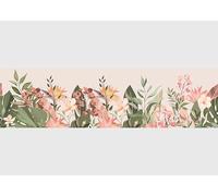 AG Design Bordura Autoadesiva Fiore, AWB 8426 | Decorazione Impermeabile per Pareti, Mobili, Carte da Parati, Rivestimenti Murali e Porte, Pellicola, Multicolore | Larghezza 500 cm x Altezza 13,8 cm