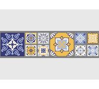 AG Design Bordura Autoadesiva Patchwork Vivace, AWB 8462 | Decorazione Impermeabile per Pareti, Mobili, Carte da Parati, Rivestimenti Murali, Pellicola | Larghezza 500 x Altezza 13,8 cm
