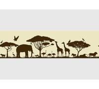 AG Design Bordura Autoadesiva Safari Caldo, AWB 8266 | Decorazione Impermeabile per Pareti, Mobili, Carte da Parati, Rivestimenti Murali, Pellicola | Larghezza 500 cm x Altezza 13,8 cm