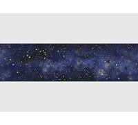 AG Design Bordura Autoadesiva Universo, AWB 8452 | Decorazione Impermeabile per Pareti, Mobili, Carte da Parati, Rivestimenti Murali e Porte, Pellicola | Larghezza 500 cm x Altezza 13,8 cm