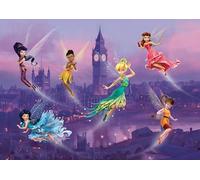 AG Design Decorazione Carta da Parati per Bambini Disney Fairies in Tessuto Non Tessuto per Cameretta | Fotomurale Premium per Bambina e Bambino | Colla Inclusa | 255 x 180 cm | FTDs 1925