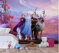 AG design Disney Frozen Wallpaper Murale Camera Ragazzi XXL Vlies Viola