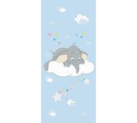 AG Design Dumbo FTDN V 5490-Carta da Parati Fotografica in Tessuto Non Tessuto, per cameretta dei Bambini, 90 x 202 cm, Motivo: Disney, Blu