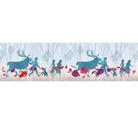 AG Design Frozen 2 Silhuette Disney WBD 8160 - Bordo Decorativo da Parete per Camera dei Bambini, 5 x 14 cm, in PVC, Blu, 0,1 m