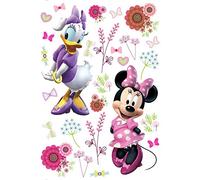 AG Design Minnie e Daisy in Fiori, Disney Adesivi Decorativi per Pareti Mobili e Interni della Camera dei Bambini, 42,5 x 65 cm, Dk 1736, Pellicola PVC (Senza ftalati), Multicolore, 5 cm x 65 cm