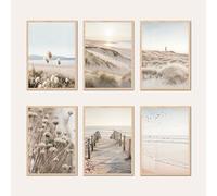 AG Design® Set DOPPIO LATO di 3 Poster Pampas e Stampe d’Arte | 3 pz x 30 × 42 cm | Per Camera da Letto, Soggiorno, Cucina e Ufficio | Senza Cornici | AP3 351492