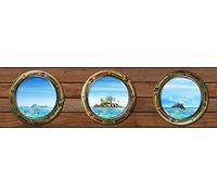 AG Design - Wall Border - Autoadesivo - Isola - Adesivo - 0,10 x 5 m - WB 8221