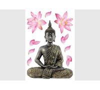 AG Design - Wall Sticker - Autoadesivo - Budda - Adesivo - 42,5 x 65 cm, 1 Parte - SM 34
