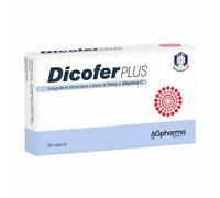 AG Pharma Dicofer Plus Integratore di Ferro e Vitamina C, 30 Capsule