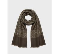 AG Spalding & Bros sciarpa in lana con fantasia, marrone 661415.U999