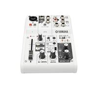 AG03 Mixer Audio Console Multifunzione, con Interfaccia Audio USB, 3 canali, per Registrazione Live, Streaming, Webcasting / Podcasting, Bianco