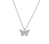 Again Jewelry Collana A Farfalla In Argento Ajna0005 (Catena, Pendente)