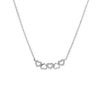 Again Jewelry Collana A Forma Di Cuore In Argento Ajna0029