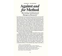 Against and for Method: Revisiting Architectural Design As Academic Research