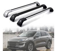 AGALUS Barre Portatutto per Ford Kuga II Escape 2019-2021, Trasversali Tetto Alluminio Portapacchi con Serratura Carico Massimo 300 kg,Silver-1-Pair