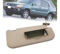 Visiera Parasole Interna per Kia Sportage 2005-2010, Anteriore Parabrezza Auto Sinistra Destra Lato Guida Passeggero con Specchio, Beige Grigio 8520103000,Beige- Right