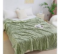 Aganear Coperta King Size - Coperta Leggera, Portatile, Pelosa, Morbida e Confortevole per Divano, Letto, Ufficio; Traspirante, Amica della Pelle per Accessori per Tutte le Stagioni (274x229 cm, Verde
