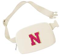 Aganmi Marsupio iniziale per ragazze borse a tracolla piccola borsa da cintura per le donne Marsupio alla moda con cinturino regolabile Tracolla personalizzata ovunque Borsa sul petto Accessori da
