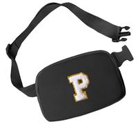 Aganmi Marsupio iniziale per ragazze borse a tracolla piccola borsa da cintura per le donne Marsupio alla moda con cinturino regolabile Tracolla personalizzata ovunque Borsa sul petto Accessori da