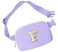 Aganmi Marsupio iniziale per ragazze borse a tracolla piccola borsa da cintura per le donne Marsupio alla moda con cinturino regolabile Tracolla personalizzata ovunque Borsa sul petto Accessori da