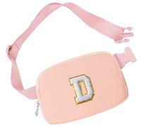 Aganmi Marsupio iniziale per ragazze borse a tracolla piccola borsa da cintura per le donne Marsupio alla moda con cinturino regolabile Tracolla personalizzata ovunque Borsa sul petto Accessori da