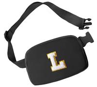 Aganmi Marsupio iniziale per ragazze borse a tracolla piccola borsa da cintura per le donne Marsupio alla moda con cinturino regolabile Tracolla personalizzata ovunque Borsa sul petto Accessori da