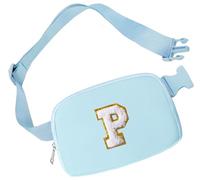 Aganmi Marsupio iniziale per ragazze borse a tracolla piccola borsa da cintura per le donne Marsupio alla moda con cinturino regolabile Tracolla personalizzata ovunque Borsa sul petto Accessori da