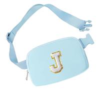 Aganmi Marsupio iniziale per ragazze borse a tracolla piccola borsa da cintura per le donne Marsupio alla moda con cinturino regolabile Tracolla personalizzata ovunque Borsa sul petto Accessori da