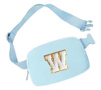 Aganmi Marsupio iniziale per ragazze borse a tracolla piccola borsa da cintura per le donne Marsupio alla moda con cinturino regolabile Tracolla personalizzata ovunque Borsa sul petto Accessori da