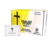 Agape Flashcards- Flashcard per lo studio dei salmi (parte 1): 100 dei salmi più importanti della Bibbia | Confezione da 100 flashcard per studio dei salmi | Perfetto per memorizzare i salmi versi | Made in USA | Inglese