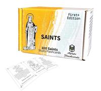 Agape Flashcards- Saints Study Flashcards: 100 dei santi patroni più interessanti e stimolanti | Confezione da 100 flashcard per studio | Perfetto per imparare la storia e la vita dei santi | Made in