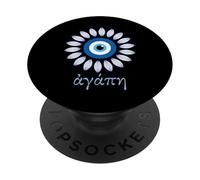 Agape significa amore in greco, souvenir greco con occhi malvagi PopSockets PopGrip Adesivo