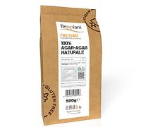 Agar Agar in polvere 500g Beppiani ✅ Factory, gelificante, addensante naturale professionale per dolci, gelatina caramelle gommose, cucina molecolare, vegana, ipocalorica, gluten free -con ricettario