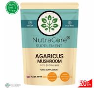 Agaricus Fungo Estratto Pillole 4500mg-40% Polysaccharides-Support Immunità