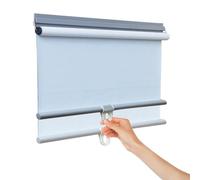 Agashi Tende Oscuranti Temporanee, Tende a Rullo Termiche, Tende per Finestre Senza Forature, Tende Oscuranti per Stanze, Tende Avvolgibili Retrattili/White/50 * 150Cm(19.7 * 59In)