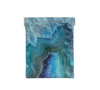 Agata blu acqua, Spremere il portafoglio superiore da donna Borsa portaoggetti Piccola portamonete Portamonete