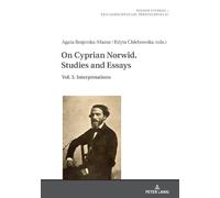 Agata Brajerska-Mazur On Cyprian Norwid. Studies and Essays (Copertina rigida)
