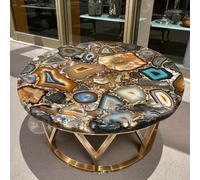 Agata Caffè Tavolo, 30 " Geode Centro Personalizzato Moderno Mobili Decorazione