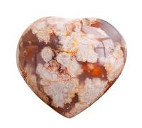 Agata di | Cherry Quartz Agata | Cura del pollice Pietra a mano l'agata intagliata a mano è un modo conveniente per trasportare e adattarsi nella tua borsa o nella tua votr