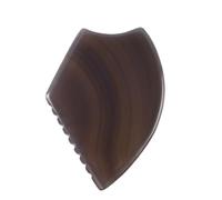 Agata grigia Gua Sha Board Natural Jade Raschiatura Massaggio Strumento Guazzo Raschietto Lifting Facciale Riduce Le Rughe Cura Della Pelle